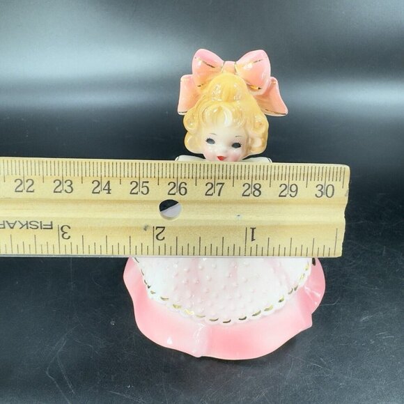 Vintage Joseph Originals Japan Girl Holding A Hat Porcelain Whimsical Figurine - Picture 4 of 12